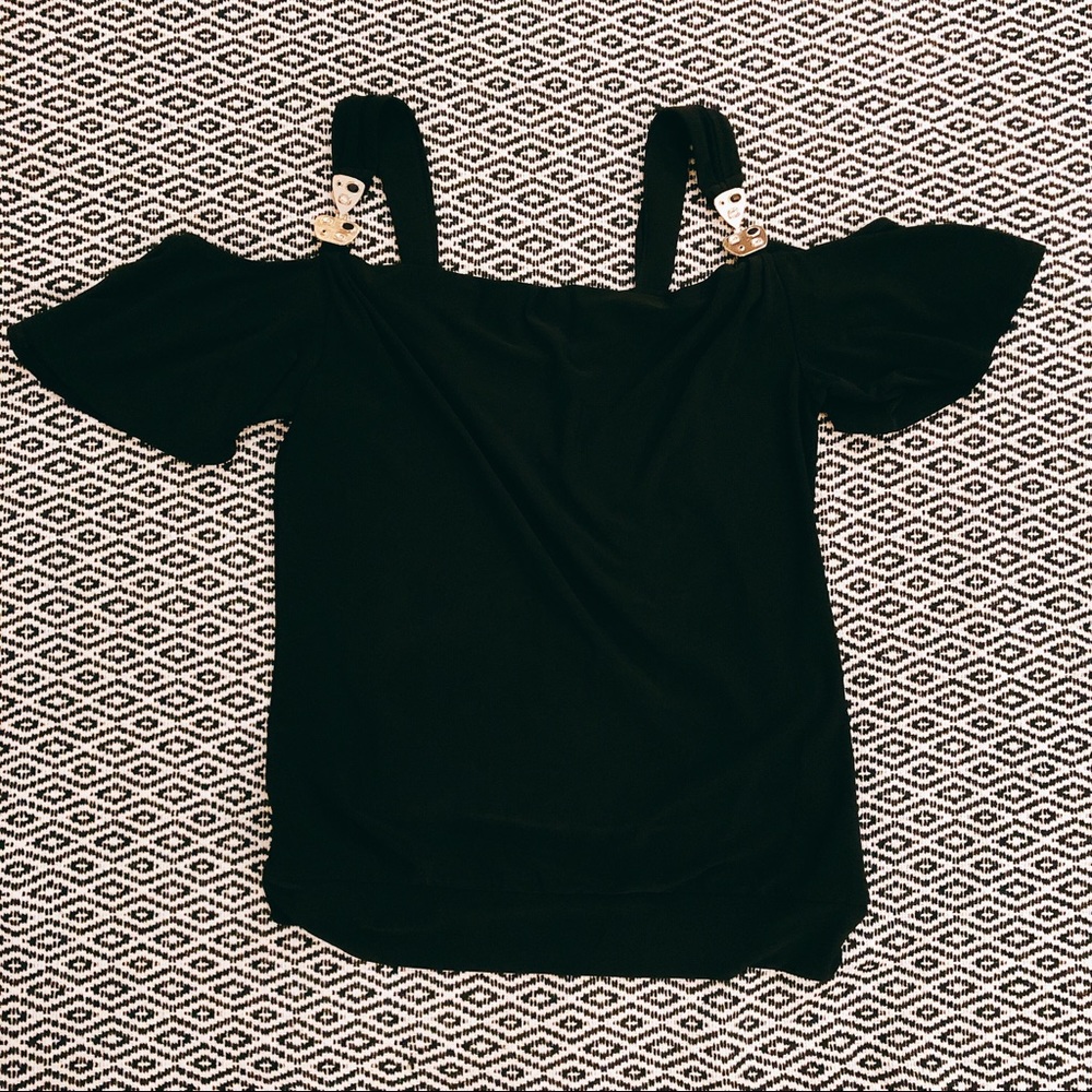 White House Black Market cold shoulder top